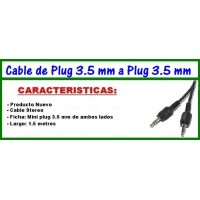 INSUMOS PLUG ESTEREO A PLUG ESTEREO MANHATTAN