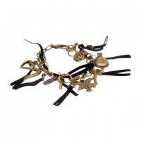 Pulsera "Flecos" Negra