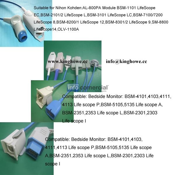 Spo2 sensor forNihon Kohden patient monitor