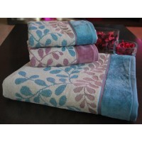 Toalla Rizo Cenefa Jacquard CAMELIA 