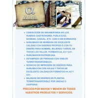 Sublimados y estampados en flock y vinilos, servicio de impresin