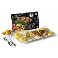 Filet con panache de vegetales