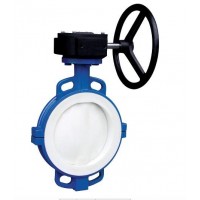 PTFE fully coated wafer vlvula de mariposa