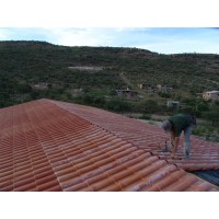 Lamina con forma a tejas 