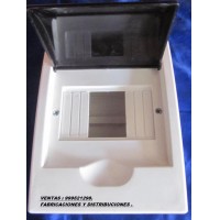 tableros 2 llaves  termicas monofasicas y trifasicas . pvc