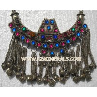 tnicos Tribales afganos kuchi jade los anillos de plata Joyas nmadas Kuchi-qc