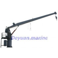 Hydraulic slewing crane & rescue boat life raft landing device