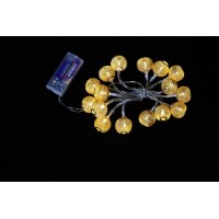 Luz de la secuencia 2014 de metal nuevo oro del diseo ahueca hacia fuera las luces 20LED luz de la bola de hadas ligera del banquete de boda hotel luz luz del da de fiesta del LED Luces de Navidad Decoracin Festival rbol de Navidad