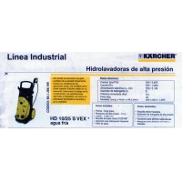 LAVADORA DE ALTA PRECION HD 895 KARCHER 170 VARES TRIFASICA 220V