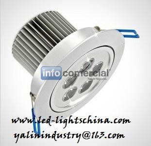 5W regulable downlight del techo, proyector del poder ms elevado, altos lmenes del accesorio de iluminacin, lmpara LED