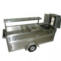 CARRO PARA TACOS CON 4 SERVICIOS