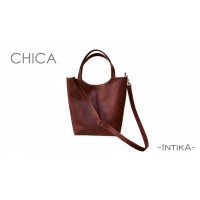 Cartera de cuero natural INTIKA de calidad