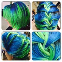 TINTES FANTASIA semi permanentes para el cabello MANIC PANIC ACID SPRING