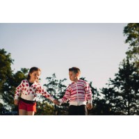 Campera de rstica estampada de varn