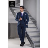 Traje de novio azul tinta en Trajes Guzmn