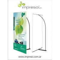 PORTABANNER SIMPLE TENSOR CON BANNER