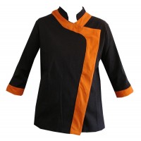 Chaqueta China Mujer con Naranja