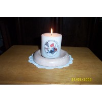 vela fanal aromtico con su logo
