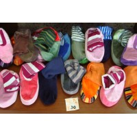 Pantuflas de plush para nios