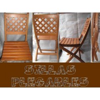 Sillas Plegables de Madera