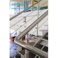 Codo union barandilla acero inox