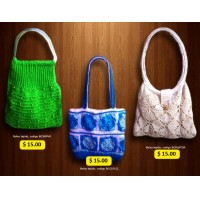 Bolsos y Carteras para damas tejidas a Crochet
